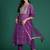 Bandhani Printed Sequinned Pure Cotton Kurta With Trousers & Dupatta