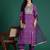 Bandhani Printed Sequinned Pure Cotton Kurta With Trousers & Dupatta