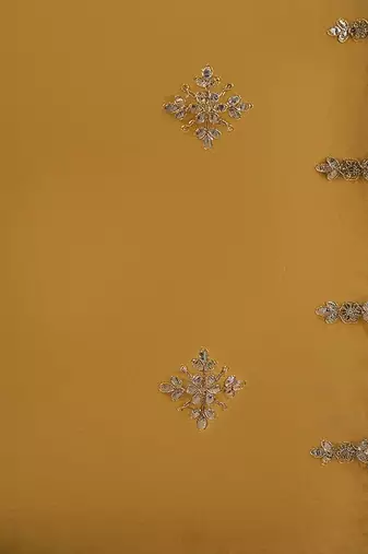 Ethnic Motifs Embroidered Regular Gotta Patti Kurta with Trousers & Dupatta