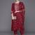 Floral Embroidered Round Neck Three-Quarter Sleeves Thread Work Kurta Set