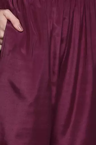 Ethnic Motifs Embroidered Regular Sequinned Kurta with Trousers & Dupatta