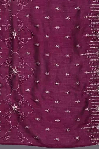 Ethnic Motifs Embroidered Regular Sequinned Kurta with Trousers & Dupatta
