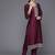 Ethnic Motifs Embroidered Regular Sequinned Kurta with Trousers & Dupatta