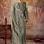 Floral Embroidered Regular Thread Work Chanderi Silk Straight Kurta Set
