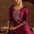 Ethnic Motifs Embroidered Thread Work Straight Kurta with Trousers & Dupatta