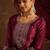 Ethnic Motifs Embroidered Thread Work Straight Kurta with Trousers & Dupatta