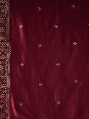 Ethnic Motifs Embroidered Thread Work Straight Kurta with Trousers & Dupatta 4
