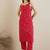 Bandhani Printed Shoulder Straps Pure Cotton Kurta with Trousers