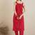 Bandhani Printed Shoulder Straps Pure Cotton Kurta with Trousers