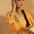 Mustard Floral Printed V-Neck Thread Work Straight Kurta With Trousers & Dupatta