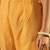 Mustard Floral Printed V-Neck Thread Work Straight Kurta With Trousers & Dupatta