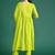 Women Bandhani Printed Empire Thread Work Pure Cotton Kurta with Trousers & With Dupatta