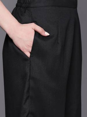 Women Yoke Design Regular Pure Cotton Kurta with Palazzos & With Dupatta 4