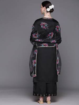 Women Yoke Design Regular Pure Cotton Kurta with Palazzos & With Dupatta 8