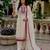 OFF-white color fancy embroidery cording dori sequin work with latkan lace border organza kurti set