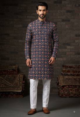Patola print kurta for men |navratri kurta 1