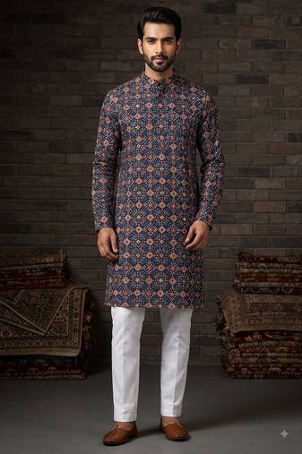 Patola print kurta for men 