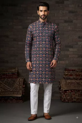Patola print kurta for men |navratri kurta