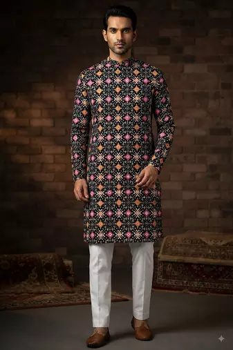 Patola print kurta for men |navratri kurta