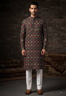 Patola print kurta for men |navratri kurta 1