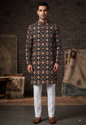 Patola print kurta for men |navratri kurta 1