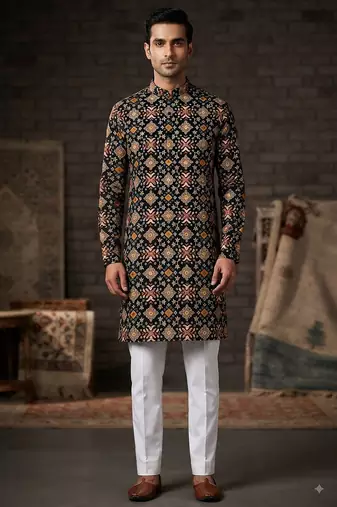 Patola print kurta for men |navratri kurta