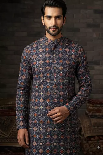 Patola print kurta for men |navratri kurta