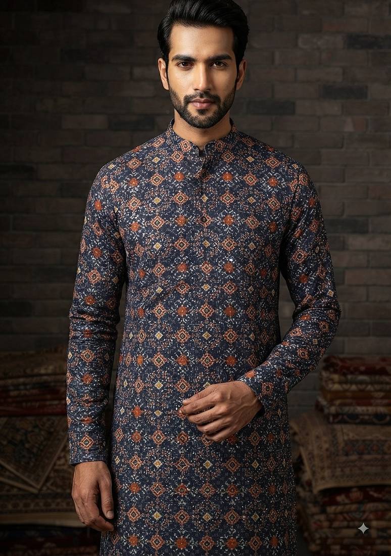 Patola print kurta for men |navratri kurta