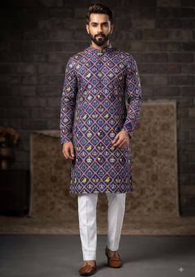 Patola print kurta for men |navratri kurta 1