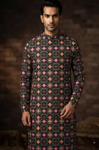 Patola print kurta for men |navratri kurta