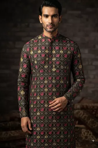 Patola print kurta for men |navratri kurta