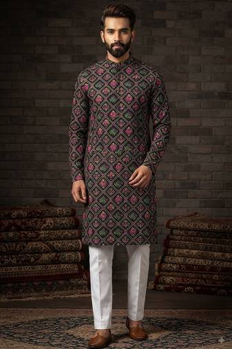 Patola print kurta for men 