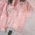 peach color embroidery work with stone handwork and cutwork kurti palazzo set