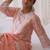 Floral Embroidered Notched Neck Cotton Straight Kurta with Trousers & Dupatta