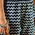 Blue Ethnic Motifs Printed Straight Round Neck Thread Work Pure Cotton Kurta Set