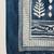 Blue Ethnic Motifs Printed Straight Round Neck Thread Work Pure Cotton Kurta Set