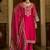 Ethnic Motifs Embroidered Notch Neck Thread Work Kurta With Trousers & Dupatta