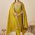 Women Embroidered Regular Thread Work Kurta And Trousers With Dupatta