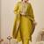 Women Embroidered Regular Thread Work Kurta And Trousers With Dupatta