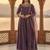 Floral Yoke Design Round Neck Anarkali Kurta With Trousers & Dupatta