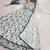 white color thread embroidery work with gpo lace border georgette gown set