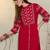 Women Ethnic Motifs Print Regular Beads and Stones Pure Cotton Kurta with Trouser