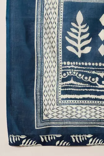 Ethnic Motifs Printed Thread Work Pure Cotton Kurta with Trousers & Dupatta