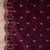 Burgundy Embroidered Regular Thread Work Straight Kurta With Trousers & Dupatta