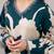 Floral Printed Sequinned A-Line Kurta With Salwar