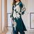 Floral Printed Sequinned A-Line Kurta With Salwar