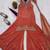 orange embroidery silk blend  full stitched sharara plazo