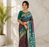 light magenta color zari weaves contrast pallu and designer chaap border dual tone silk blend saree