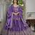 LAVENDER CHINON SILK PARTY WEAR EMBROIDERY ANARKALI LEHENGA CHOLI