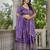 LAVENDER CHINON SILK PARTY WEAR EMBROIDERY ANARKALI LEHENGA CHOLI
